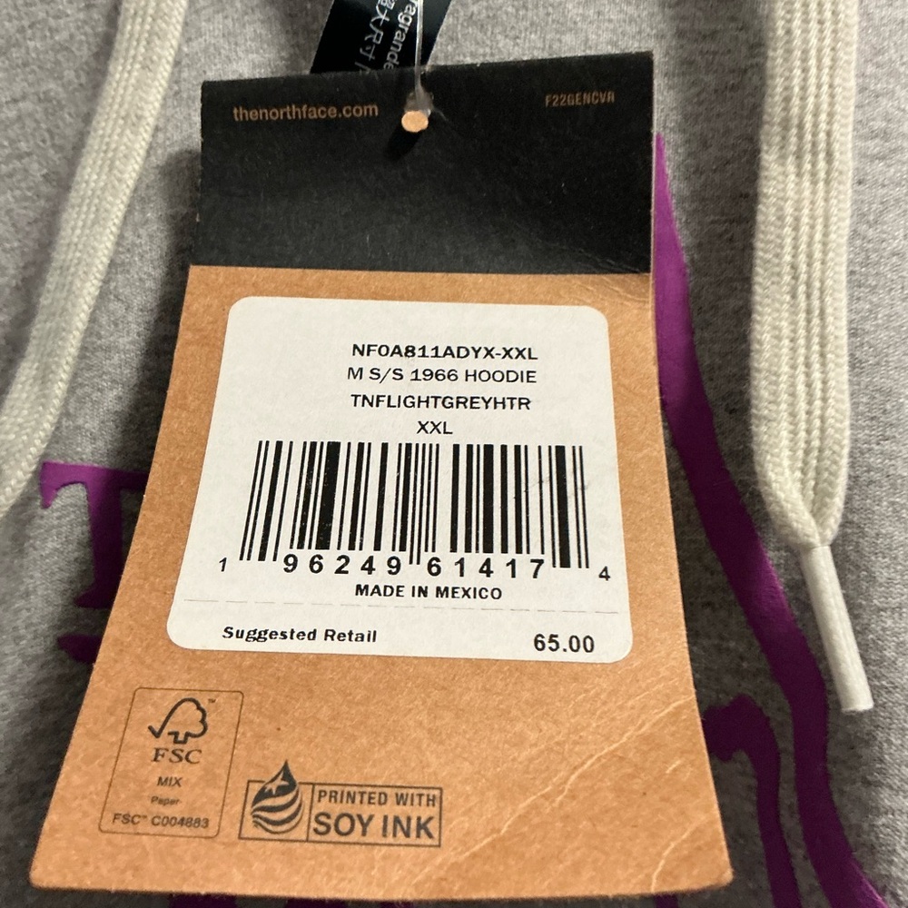 The North Face Light Grey Hoodie